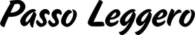 Produktbeispiel Schriftzug - Passo Leggero