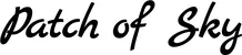 Produktbeispiel Schriftzug - Patch of Sky