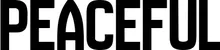 Produktbeispiel Schriftzug - Peaceful
