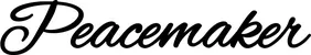 Produktbeispiel Schriftzug - Peacemaker