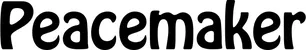 Produktbeispiel Schriftzug - Peacemaker