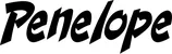 Produktbeispiel Schriftzug - Penelope