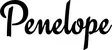 Produktbeispiel Schriftzug - Penelope