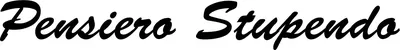 Produktbeispiel Schriftzug - Pensiero Stupendo