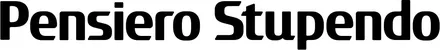 Produktbeispiel Schriftzug - Pensiero Stupendo