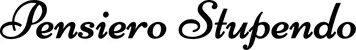 Produktbeispiel Schriftzug - Pensiero Stupendo