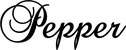 Produktbeispiel Schriftzug - Pepper