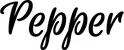 Produktbeispiel Schriftzug - Pepper