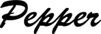 Produktbeispiel Schriftzug - Pepper