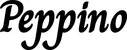Produktbeispiel Schriftzug - Peppino
