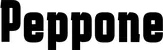 Produktbeispiel Schriftzug - Peppone