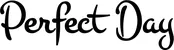 Produktbeispiel Schriftzug - Perfect Day