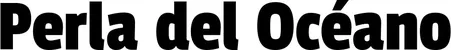 Produktbeispiel Schriftzug - Perla del Océano