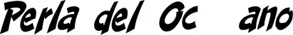 Produktbeispiel Schriftzug - Perla del Océano