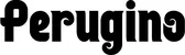 Produktbeispiel Schriftzug - Perugino