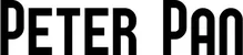 Produktbeispiel Schriftzug - Peter Pan