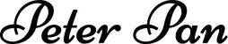 Produktbeispiel Schriftzug - Peter Pan