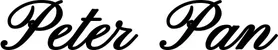 Produktbeispiel Schriftzug - Peter Pan