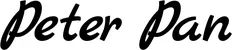 Produktbeispiel Schriftzug - Peter Pan
