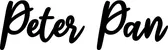 Produktbeispiel Schriftzug - Peter Pan