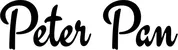 Produktbeispiel Schriftzug - Peter Pan