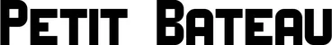 Produktbeispiel Schriftzug - Petit Bateau