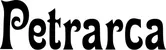 Produktbeispiel Schriftzug - Petrarca