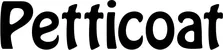 Produktbeispiel Schriftzug - Petticoat