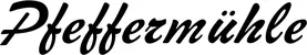 Produktbeispiel Schriftzug - Pfeffermühle