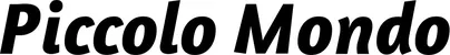 Produktbeispiel Schriftzug - Piccolo Mondo