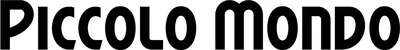 Produktbeispiel Schriftzug - Piccolo Mondo