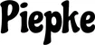 Produktbeispiel Schriftzug - Piepke