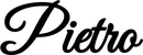 Produktbeispiel Schriftzug - Pietro