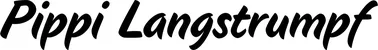 Produktbeispiel Schriftzug - Pippi Langstrumpf