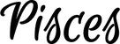 Produktbeispiel Schriftzug - Pisces