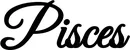 Produktbeispiel Schriftzug - Pisces