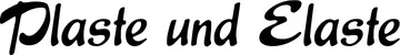 Produktbeispiel Schriftzug - Plaste und Elaste