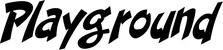 Produktbeispiel Schriftzug - Playground