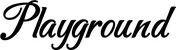 Produktbeispiel Schriftzug - Playground