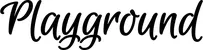 Produktbeispiel Schriftzug - Playground