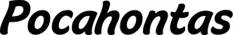 Produktbeispiel Schriftzug - Pocahontas