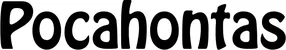 Produktbeispiel Schriftzug - Pocahontas