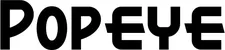 Produktbeispiel Schriftzug - Popeye