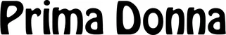 Produktbeispiel Schriftzug - Prima Donna