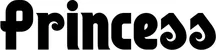 Produktbeispiel Schriftzug - Princess