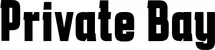 Produktbeispiel Schriftzug - Private Bay