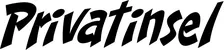 Produktbeispiel Schriftzug - Privatinsel