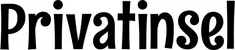 Produktbeispiel Schriftzug - Privatinsel