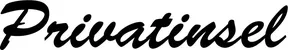 Produktbeispiel Schriftzug - Privatinsel