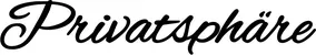 Produktbeispiel Schriftzug - Privatsphäre